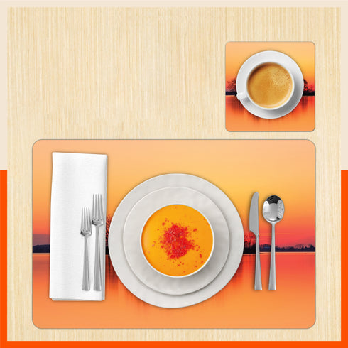Polypropylene Table Mats & Coasters for Dining Table at Home (Loch - Set of 6)
